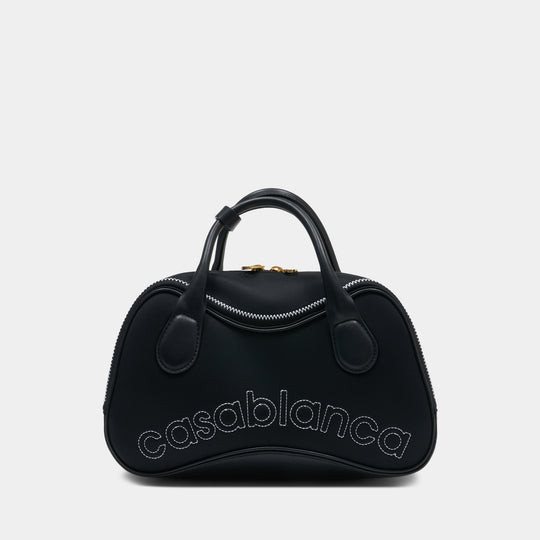 Bowling Mini Purse - Casablanca - Leather - Black
