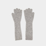 Sarue Long 16165 Gloves - SAMSØE SAMSØE - Wool - Grey