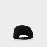 Stacked Logo Rivet Cap - Casablanca - Cotton - Black