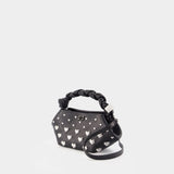 Bou Mini Hearts Purse - Ganni - Synthetic - Black