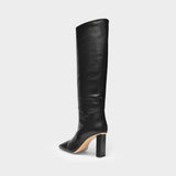 Joan Le Carré Tall Boots in Black Leather