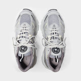 Marathon Runner Baskets in Grey Leather