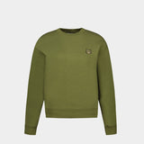 Bold Fox Head Patch Comfort Sweat - Maison Kitsune - Cotton - Green