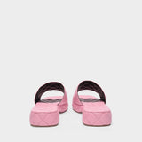 Lilo Sandals in Pink Peony Creased Leather