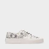 Bandana Print Low Sneakers in Printed Canvas