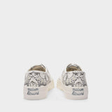 Bandana Print Low Sneakers in Printed Canvas