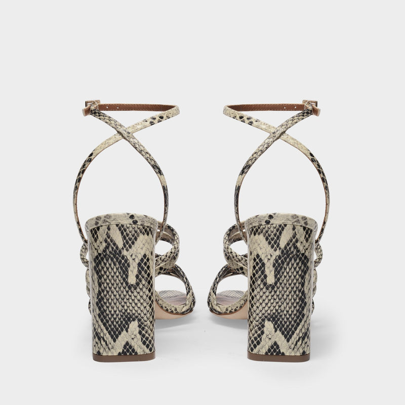 Carla Sandals in Desert Printed Leather