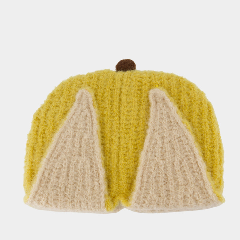 Chunky Banana Beanie - Charles Jeffrey Loverboy - Wool - Yellow