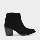 Molly Ankle Boots in Black Leather