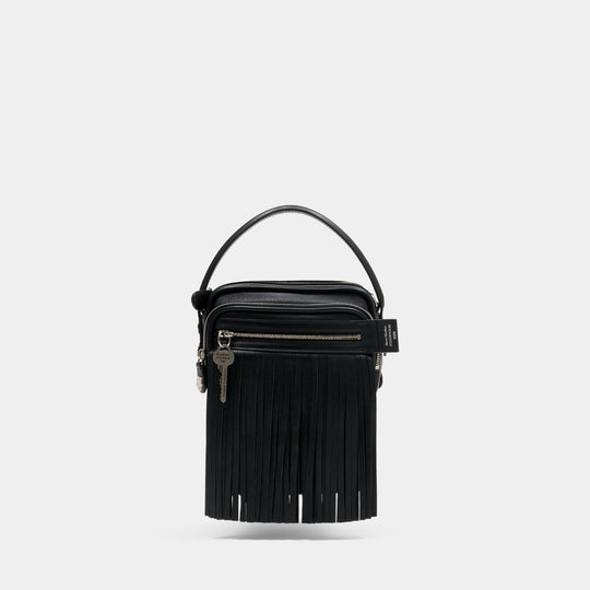 Camero Kit Fringe Shoulder Bag - Acne Studios - Leather - Black