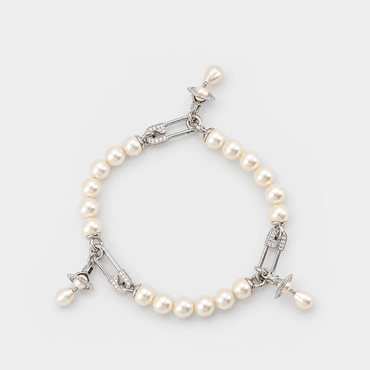 Lucrece Large Pearl Necklace - Vivienne Westwood - Metal - Silver