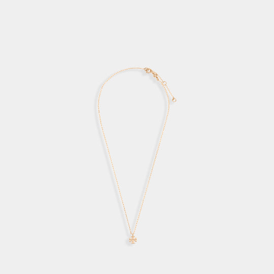 Icon Pendant Necklace - Tory Burch - Metal - Gold