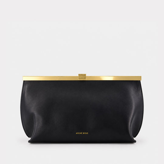 Anine Clutch - ANINE BING - Leather - Black