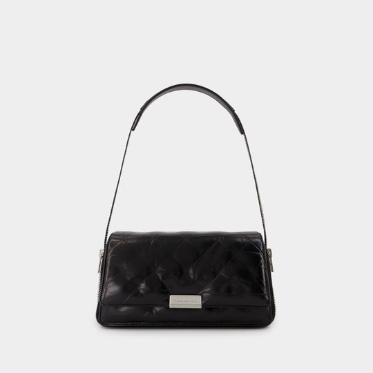 Siren Medium Flap Shoulder Bag - Alexander Wang - Leather - Black