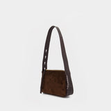 Romy Small Shoulder Bag - Tory Burch - Leather - Brown