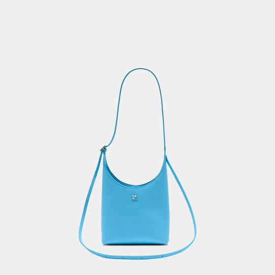 Small Melt Shoulder Bag - Courreges - Leather - Blue