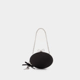 Oval Clutch - SELF PORTRAIT - Synthetic - Black