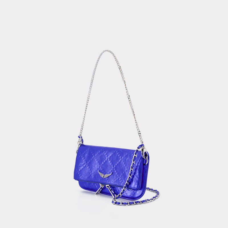 Rock Nano Wallet On Chain - Zadig & Voltaire - Leather - Blue