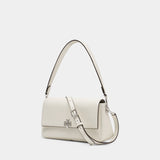 Charlie Small Shoulder Bag - Tory Burch - Leather - White