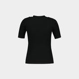 Ss T-Shirt - Courreges - Cotton - Black