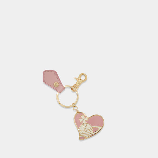 Orb Heart Keyring - Vivienne Westwood - Metal - Pink