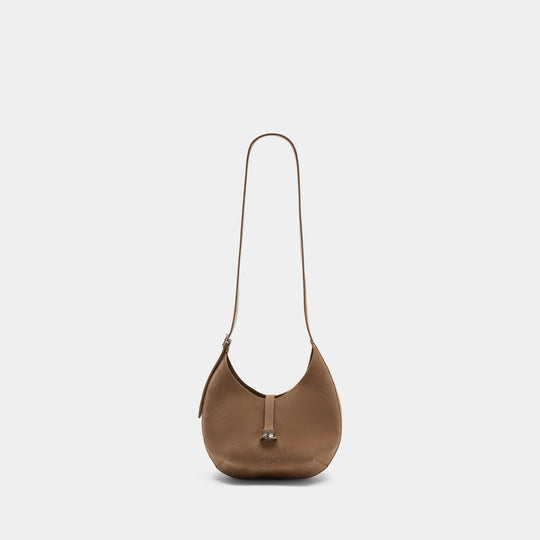 Small Holy Shoulder Bag - Courreges - Leather - Beige