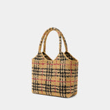 Ll Small Margate Shopper Bag - Burberry - Raffia - Beige