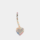 Heart Mirror Charm Keychain - Vivienne Westwood - Wool - Multicolor