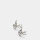 Mini Bas Earrings - Vivienne Westwood - Metal - Silver