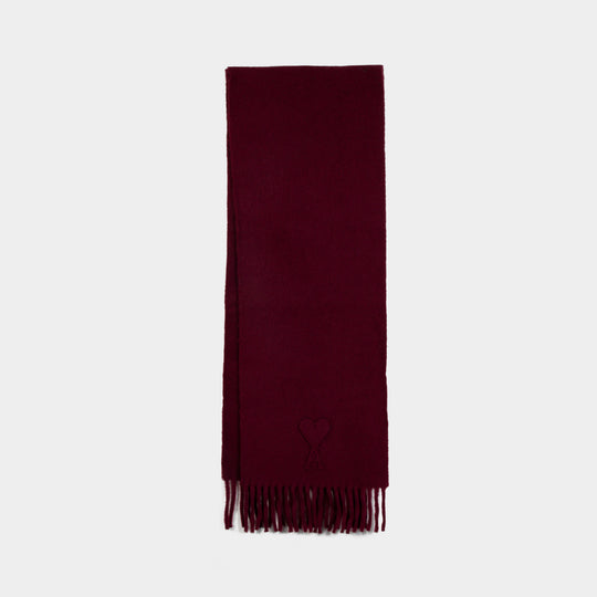 Adc Scarf - AMI Paris - Wool - Burgundy