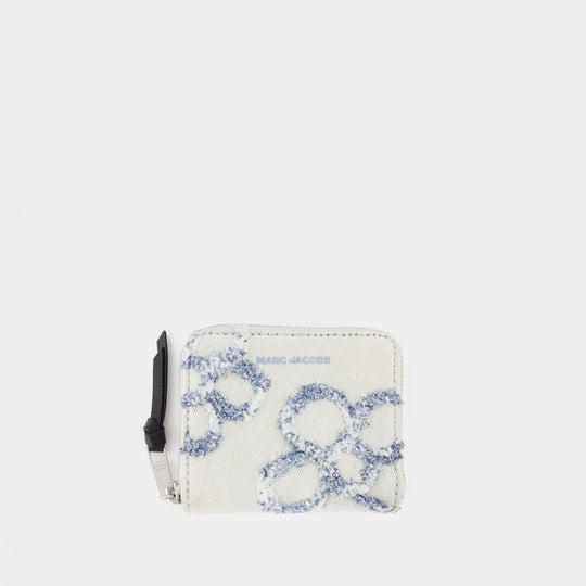 The Mini Compact Wallet - Marc Jacobs - Cotton - Blue