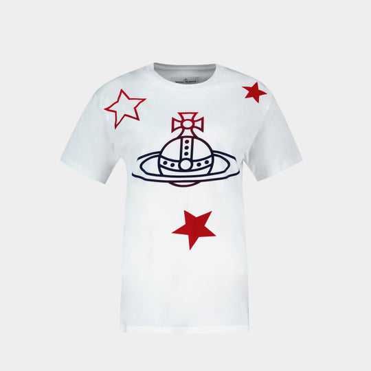 Orb&stars Classic T-Shirt - Vivienne Westwood - Cotton - White
