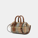 Ll Mini Bowling Purse - Burberry - Cotton - Brown