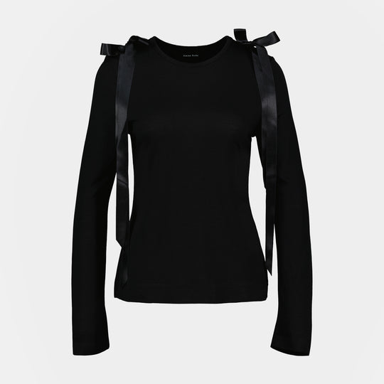Bow Tail T Shirt - Simone Rocha - Synthetic - Black