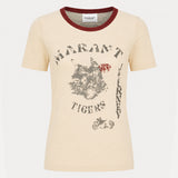 Kiliann T-shirt - Isabel Marant - Linen - Beige
