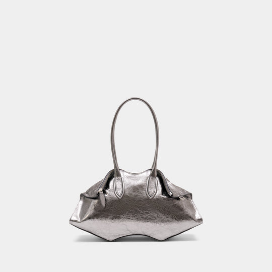Manta Shoulder Bag - Alexander McQueen - Leather - Silver