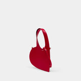 Mini Heart Crossbody - Coperni - Leather - Red