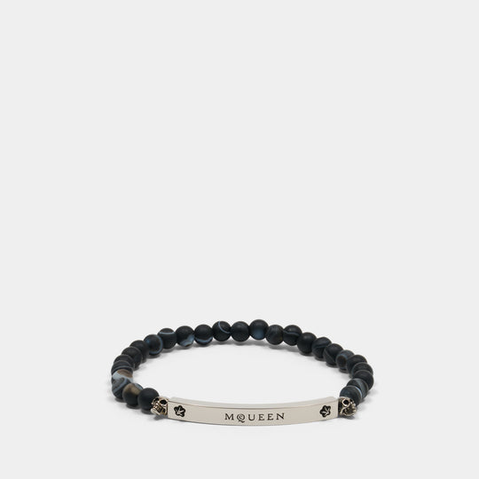 Skl & Beads Bracelet - Alexander McQueen - Synthetic - Black