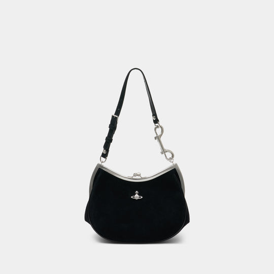 Charm Frame Shoulder Bag - Vivienne Westwood - Leather - Black