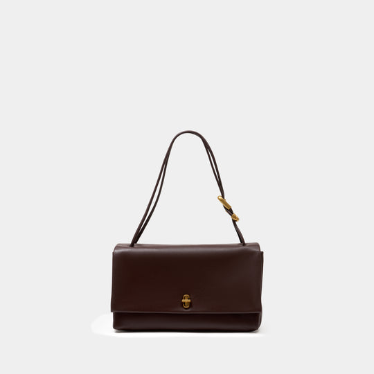 The Large Dual Shoulder Shopper Bag - Marc Jacobs - Leather - Brown