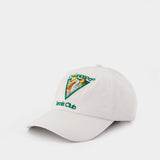 Pyramid Abduction Tennis Cap - Casablanca - Cotton - White
