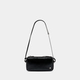 Soft Camera Shoulder Bag - Courreges - Leather - Black