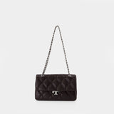 Bunny Knot Shoulder Bag - Tory Burch - Leather - Brown