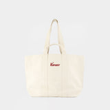 Large Shopper Bag - Kenzo - Cotton - Ivory