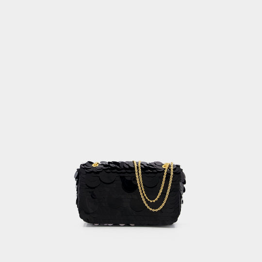 Sparkle Mini Shoulder Bag - Rabanne - Metal - Black