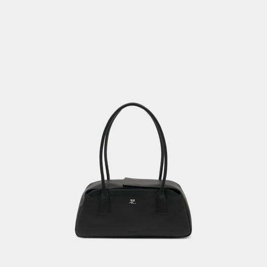 Strip Shoulder Bag - Courreges - Leather - Black