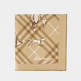 90x90 Scarf - Burberry - Silk - Beige