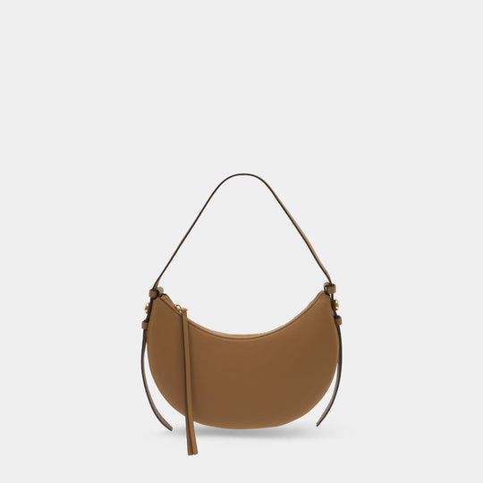 Romy Half Moon Purse - Tory Burch - Leather - Beige