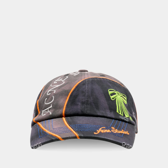Cap - Acne Studios - Cotton - Black