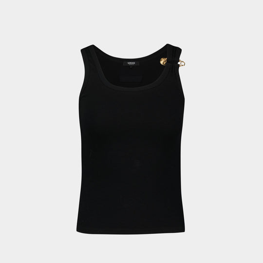 Logo T Shirt - Versace - Cotton - Black